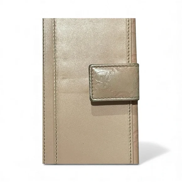 Light Pink Gucci Guccissima Embossed Leather Wallet - Picture 6 of 6